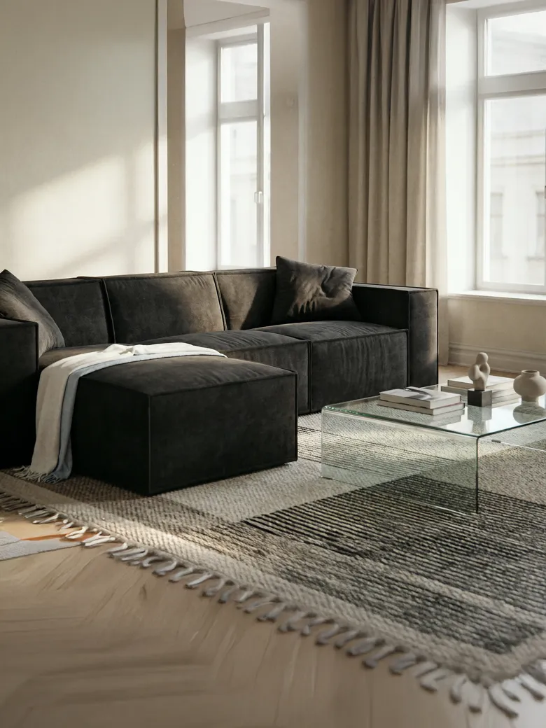 M1 Sectional in a living room